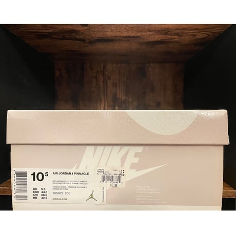 激レア NIKE AIR JORDAN 1 Pinnacle Baroque Brown クロコ型押しレザースニーカー ダークブラウン US10.5/28.5cm