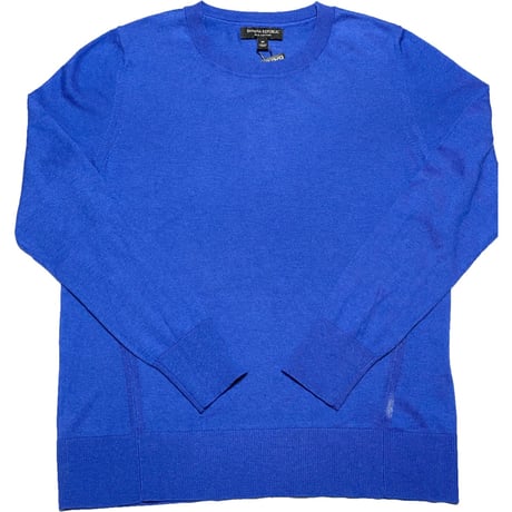 ☆タグ付き新古品☆ BANANA REPUBLIC シルクコットンクルーネックセーター ブルー Mサイズ