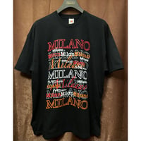 MADE IN FRUIT OF THE LOOM ボディ Milano プリントTシャツ ブラック XLサイズ