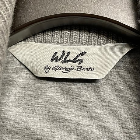 MADE IN ITALY製 WLG by Giorgio Brato フルジップナイロンジャケット グレー 40サイズ