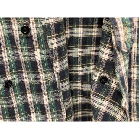 【ESTNATION取り扱い】MADE IN USA製 ALEXANDER YAMAGUCHI 長袖チェックシャツ グリーン Lサイズ