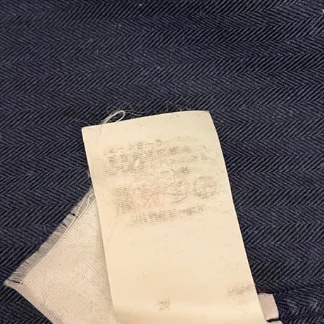 CIT LUXURY シャドーヘリンボーン柄長袖ウエスタンシャツ ネイビー 39-15 1/2サイズ