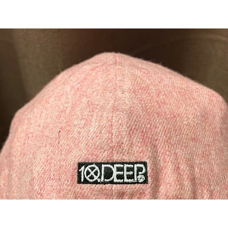 NEWERA × 10DEEP ウールレーヨンベースボールキャップ ピンク×ブラック 7-3/8 58.7cm