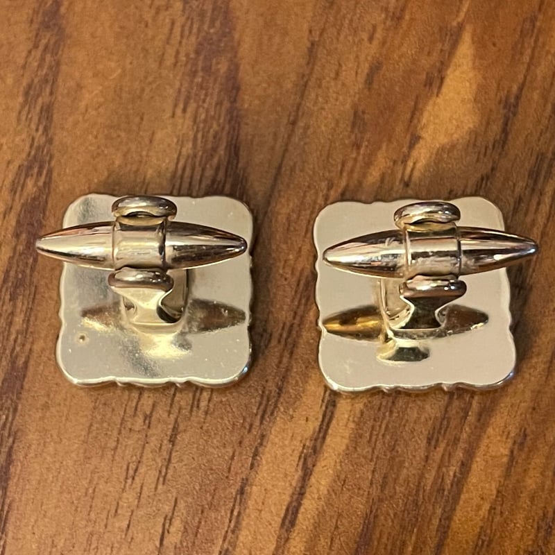 WEDGWOOD Stratton ジャスパー ゴールデンハインド 船型 カフリンクス