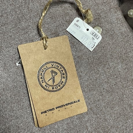 ☆タグ付き新古品☆ MADE IN ITALY製 PIETRO PROVENZALE Slim Fit 長袖コットンシャツ ブラウン Mサイズ