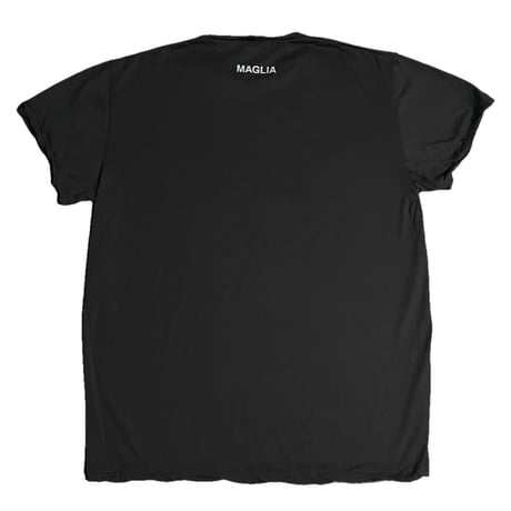 ★新品★ MADE IN ITALY製 MAGLIA 2025年AWモデル 「M by MAGLIA」 プリント クルーネックTシャツ ブラック M～XLサイズ