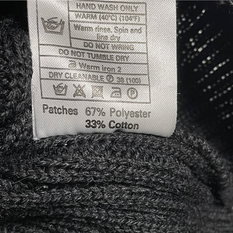 MADE IN ENGLAND製 Wooly Back クルーネックコマンドセーター ブラック Lサイズ
