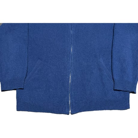 UNITED ARROWS BLUE LABEL フルジップウールカーディガン ネイビー Lサイズ