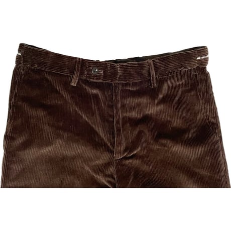 MADE IN USA製 Hunt Blatchford 調節アジャスター付き コーデュロイスラックス ブラウン Lサイズ