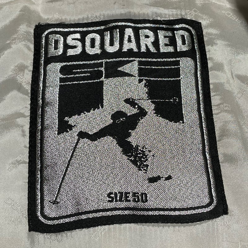 MADE IN ITALY製 DSQUARED2 SKI ライダースジャケット ブラック 50