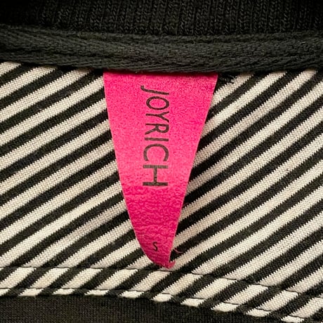 JOYRICH フルジップスウェットジャケット ブラック Sサイズ
