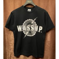 SWAGGER 「W.A.S.S.U.P.」 半袖プリントTシャツ ブラック Mサイズ