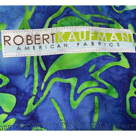 ☆タグ付き新古品☆ MADE IN JAPAN製 GGD ROBERT KAUFMAN HANDMADEプリント生地アロハシャツ ブルー 3/Lサイズ