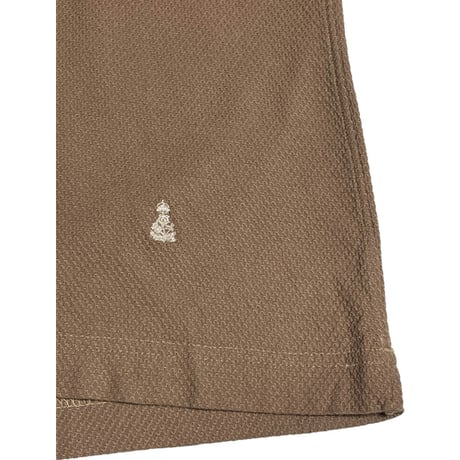 MADE IN ITALY製 GUY ROVER PER UNITED ARROWS 半袖ニットポロシャツ ブラウン Mサイズ