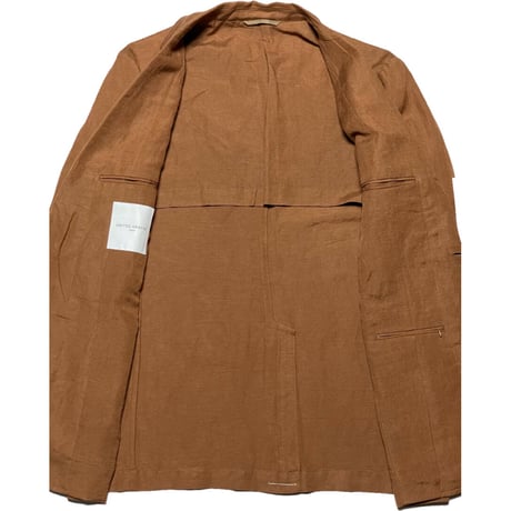 ☆タグ付き新古品☆ UNITED ARROWS リネンレーヨンテーラードジャケット ブラウン Lサイズ