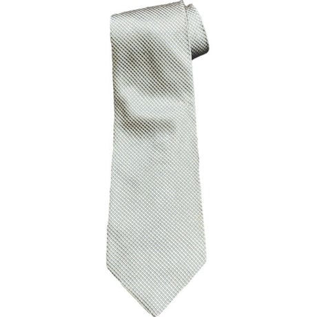 MADE IN USA製 BROOKS BROTHERS ブロックチェック柄シルクネクタイ スカイブルー