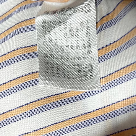 MADE IN ITALY製 ISAIA 長袖ストライプシャツ マルチカラー 37-14 1/2サイズ