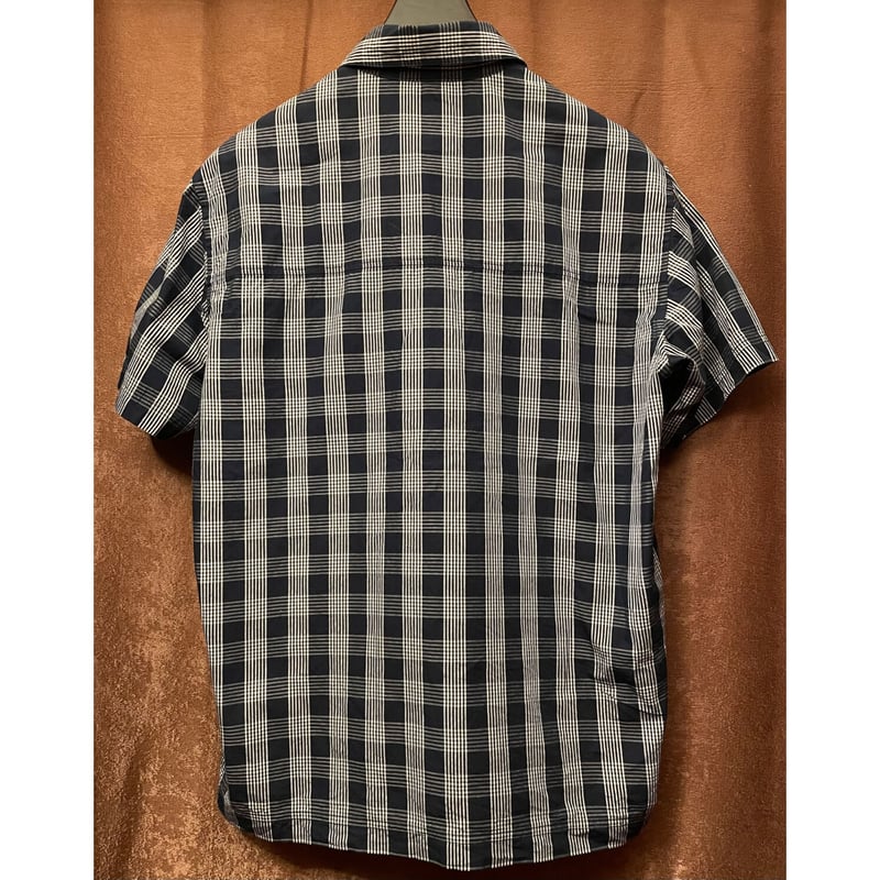 MADE IN JAPAN製 WTAPS 2016SSモデル 半袖チェックシャツ ネイビー S