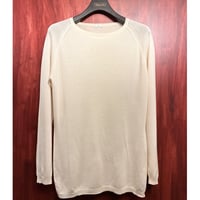 MADE IN ITALY製 HERNO カシミヤシルク クルーネックセーター アイボリー 50サイズ