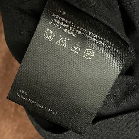 MADE IN JAPAN製 PHENOMENON 2010年AWモデル プリントTシャツ ブラック L/40サイズ