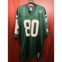 レア 90s～00s Reebok × NFL NEW YORK JETS 80 CHREBET AUTHENTIC TEAM REPLICA モデル フットボールジャージー グリーン XLサイズ