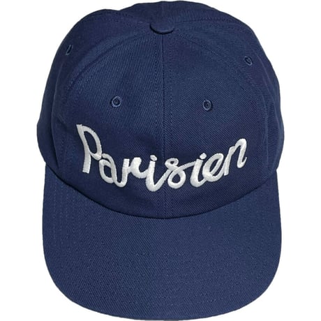MAISON KITSUNÉ Parisien レザーアジャスターキャップ ネイビー Fサイズ