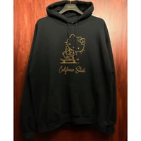 レア PROJECT SR'ES × HELLO KITTY LIMITED EDITION コラボレーション プリント入り プルオーバーパーカー ブラック Lサイズ