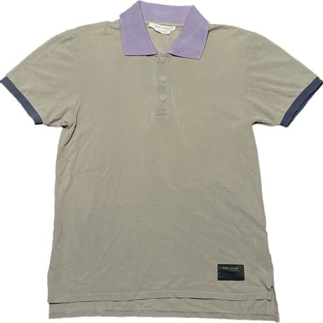 ▲訳あり商品▲ MADE IN ITALY製 MARC JACOBS 半袖鹿の子ポロシャツ ブラウン Sサイズ