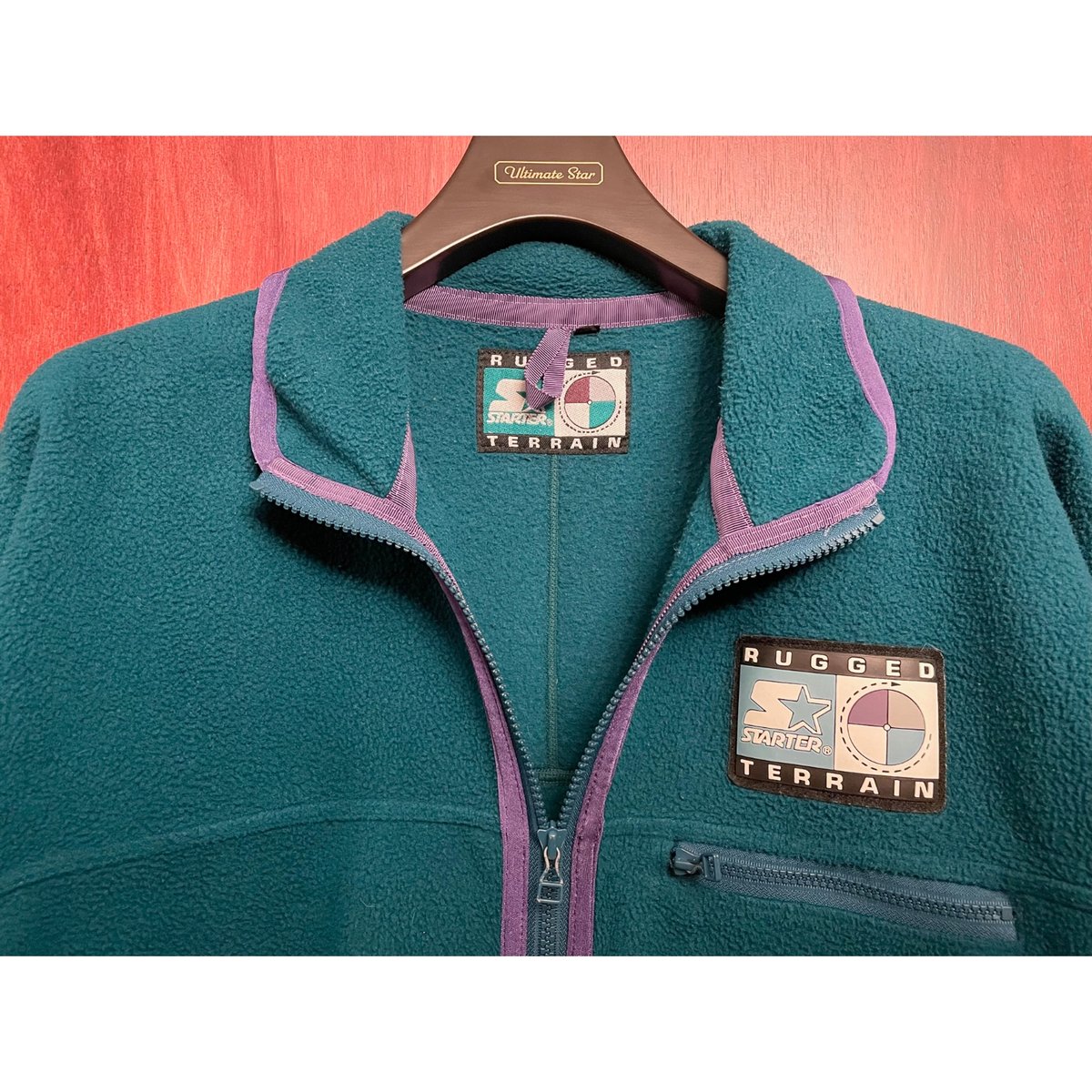 古着 90's STARTER フリース RUGGED TERRAIN MADE IN JAPAN製 90s STARTER RUGGED TERRAIN フルジップ
