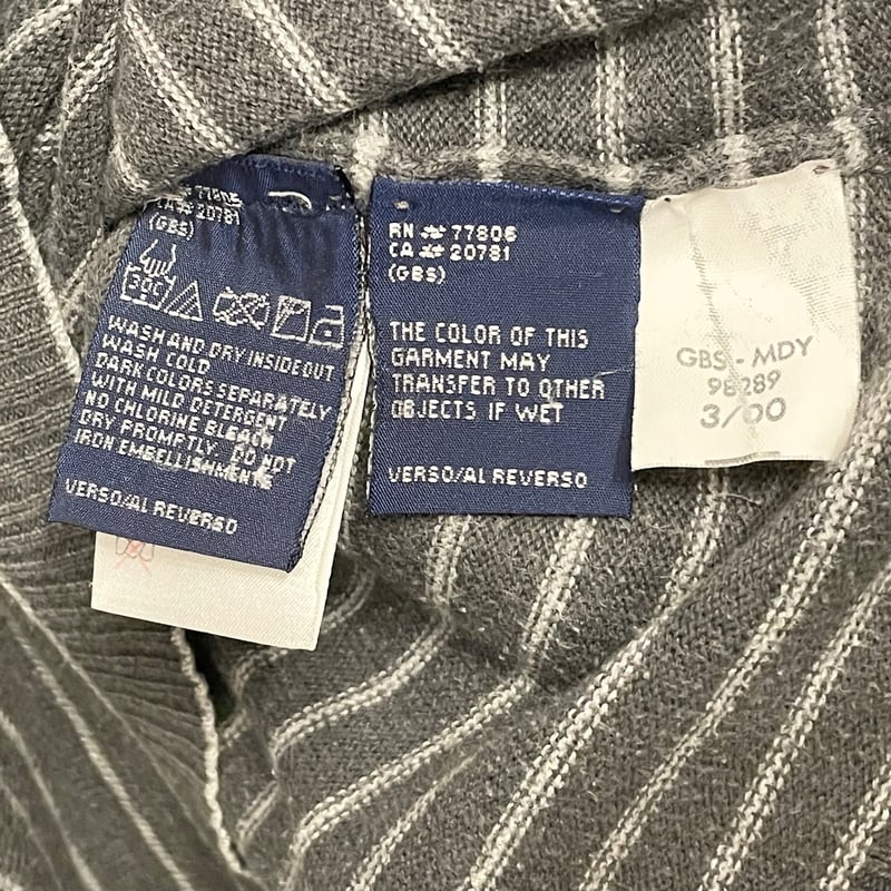希少 MADE IN ITALY製 90s TOMMY HILFIGER フラッグタグ ボーダ