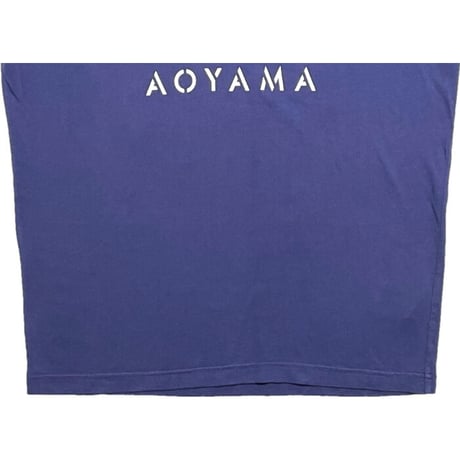 MISTERGENTLEMAN クルーネック半袖プリントTシャツ ネイビー Mサイズ