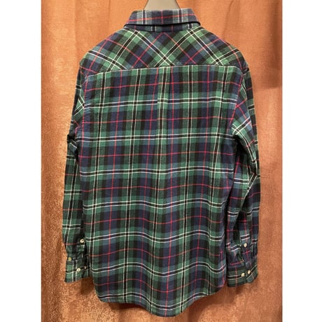 MADE IN USA製 Oregonian Outfitters チェック柄 長袖フランネルシャツ グリーン Mサイズ