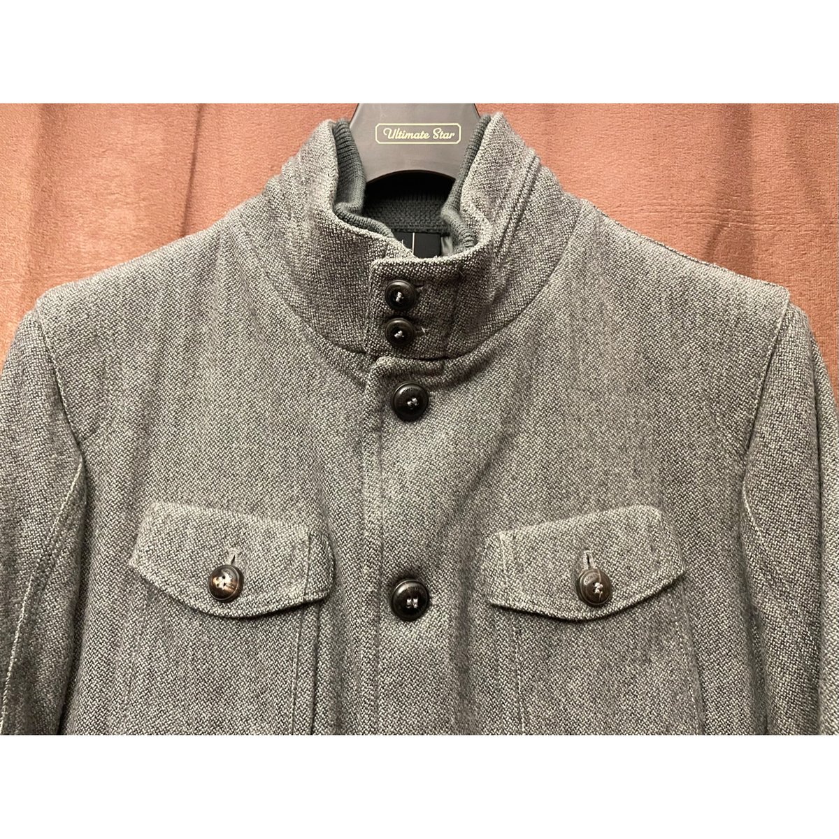 MADE IN ITALY製 GIAN CARLO ROSSI フルジップウールジャケット MADE IN ITALY製 GIAN CARLO ROSSI フルジップウールジャケット