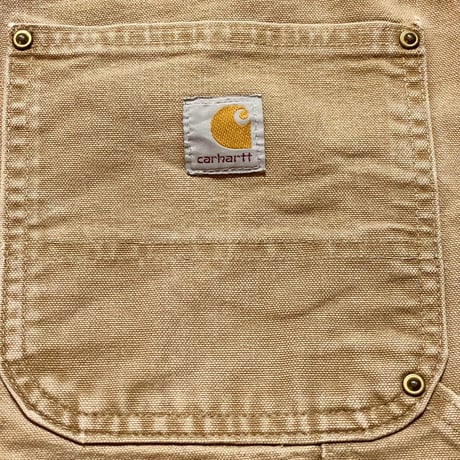 MADE IN USA製 Carhartt ダック地ペインターハーフパンツ ブラウン W31-L34サイズ