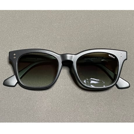 ★新品★ MADE IN ITALY製 SARAGHINA MICHELANGELO 115-MGR サングラス ブラック グリーンレンズ