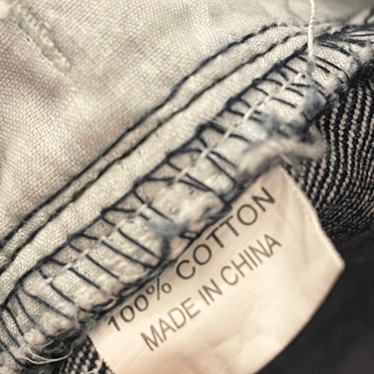ROCAWEAR ノースリーブデニムベスト ネイビー×ホワイト XLサイズ