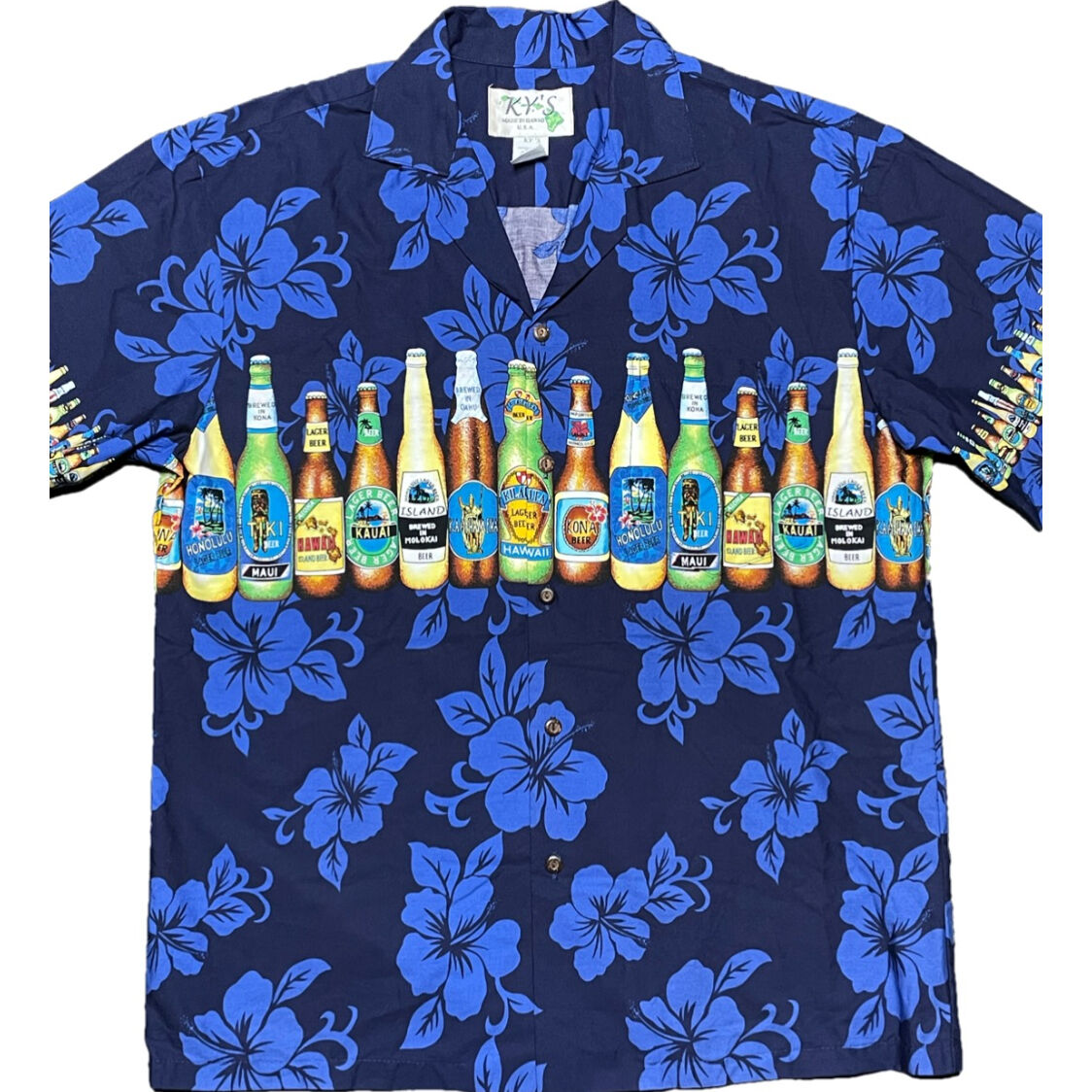 IOLANI アロハシャツ 鯉柄 Mサイズ ハワイ製新品未使用品 ss38718_blk.jpg
