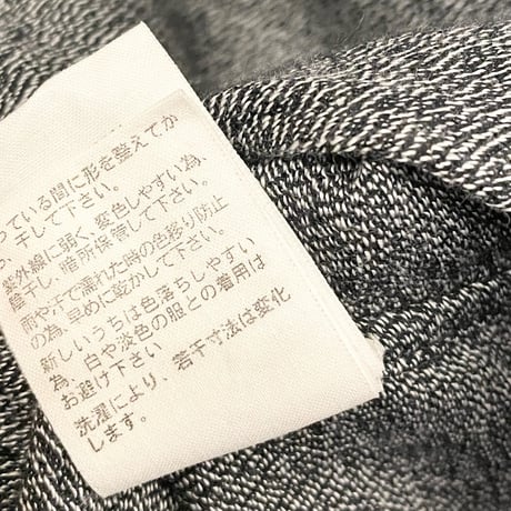 【TOMORROWLAND取り扱い】Sidian,Ersatz & Vanes 長袖切り替えタックアウトシャツ ネイビー×ブラック×グレー S/38-15サイズ