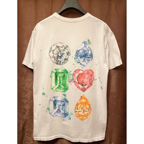 MADE IN MEXICO製 Diamond Supply Co. 半袖プリントTシャツ ホワイト Mサイズ
