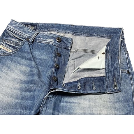 DIESEL デニムハーフパンツ ライトインディゴ W30サイズ