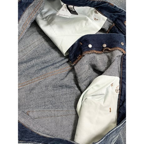 MADE IN ITALY製 Just Cavalli ダメージ加工デニムパンツ インディゴ W40サイズ