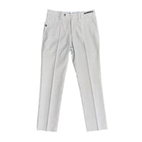 MADE IN ROMANIA製 PT01 Sailor ヒッコリーストライプ柄コットンスラックス ブルー×ホワイト 46サイズ