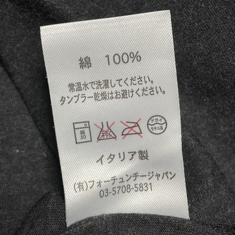 MADE IN ITALY製 gicipi コットンカーディガン チャコールグレー 5/Lサイズ