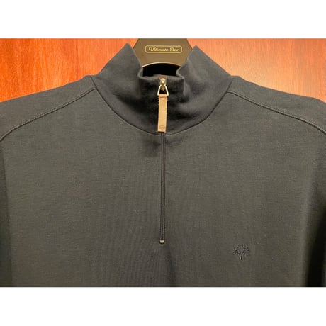MADE IN PORTUGAL製 MULBERRY ハーフジップカットソー ネイビー Mサイズ