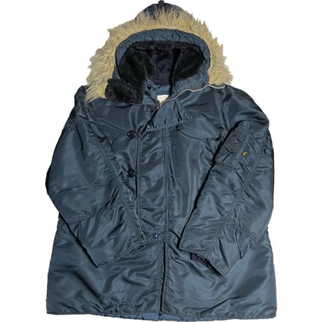 MADE IN USA製 ALPHA INDUSTRIES N3-Bジャケット ネイビー Lサイズ
