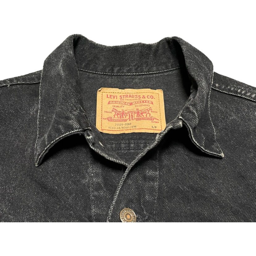MADE IN CANADA製 LEVI'S ブラックデニムジャケット 75529-0260 MADE IN CANADA製 LEVI'S ブラックデニムジャケット 75529-0260