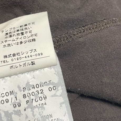 【SHIPS 取り扱い】 MADE IN PORTUGAL製 MONCLER 半袖レイヤードTシャツ ブラウン Sサイズ