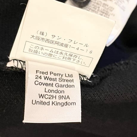 MADE IN PORTUGAL製 FRED PERRY × RAF SIMONS 半袖鹿の子シャツ ブラック XSサイズ