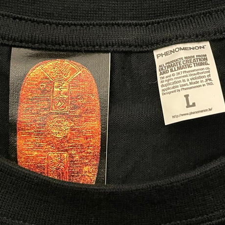 激レア ☆タグ付き新古品☆ MADE IN JAPAN製 PHENOMENON 2007年モデル 「STRAIGHT TO NEXT DOOR」CD付き限定セット プリントTシャツ ブラック Lサイズ