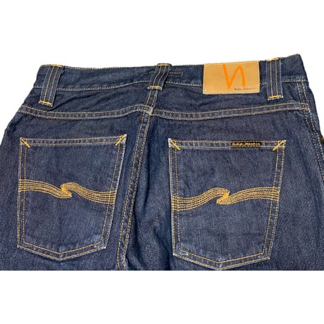 MADE IN ITALY製 Nudie Jeans オーガニックコットンデニムパンツ インディゴ W30/L32サイズ